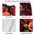 thumbnail image 4 of luoweisi Men's Beach Shorts Quick Dry Swim Trunks with Mesh Lining Roses M, 4 of 5