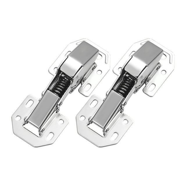 veasfak 2 Pieces Cabinet Hinges Easily Install Versatile Soft Close Concealed Hinges 5 Inch