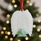 thumbnail image 3 of xihome Conjunto de 6 adornos navideños de resina hechos a mano con forma de vidrio marino, con mensajes inspiradores y cinta de raso para decorar el rbol de Navidad o como regalo., 3 of 7