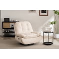 thumbnail image 4 of Power Swivel Glider Recliner Chair, Electric Lift Rocker Reclining Chair for Living Room with USB Charger Port, Phone Holder, Bluetooth Speaker, Voice Wake-Up Function, linen(Cream), 4 of 6