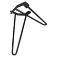 thumbnail image 3 of ULTNICE Hair Pin Table Legs Metal Black for Mini Desk Home Use 2Pcs 11.9X6.3X1In, 3 of 8