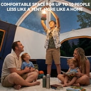 HOTEEL 8-10 Person Camping Tent, Easy Setup Waterproof Windproof Backpacking Tent with Removable Rainfly, Lightweight Portable Outdoor Family Tents for Camping, Travel, Fishing, Hiking, Dark Blue