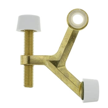 Bulldog Hardware Hinge Pin ed Doorstop, Brass Plated