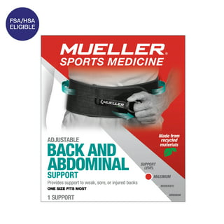 Mueller Adjustable Lumbar Back Brace with Removable Pad, Regular