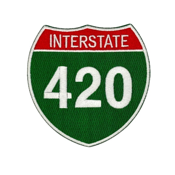 Interstate 420 Embroidered Iron-on Patch | Clayton Jewelry Labs