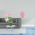 thumbnail image 2 of Pegatina de pared de PVC retro y jarrón de con diseño de jengibre, arreglo floral decorativo para sala de estar, cocina, sofá, TV, fondo, de, 2 of 8