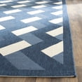 thumbnail image 4 of Safavieh Courtyard Kaius Chevron Indoor/Outdoor Area Rug, Navy/Beige, 6'7" x 9'6", 4 of 8