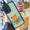 thumbnail image 2 of "Mejora la protección de tu iPhone con una moderna funda plateada mate con estampado de dibujos animados para iPhone 15 Pro Max 14 13 12 Pro 11", 2 of 4