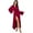 Red, variant on APEXFWDT Womens Full Length Robe - Long Sleeve Bathrobe with Belt Loungewear for Spa Days