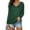 Green, variant on Kiplyki Clearance Christmas Shirts for Women Winter V Neck Long Sleeve Tops Solid Regular Blouse