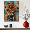 thumbnail image 5 of Chow Chow Dog Poster Riding A Motorcycle - Chow Chow Dog Canvas Wall Art For Bedroom Decor - Boho Bedroom Decor - Mens Gifts Unique, 5 of 6