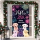 thumbnail image 4 of Decoración de tela para la puerta de la porta, tapiz festivo de poliéster con diseño de Feliz Año Nuevo, decoración fácil de instalar para fiestas en celebraciones navideñas y eventos de invierno, 4 of 9