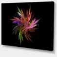 thumbnail image 2 of Excitingly Colorful Fractal Flower - Floral Canvas Art Print, 2 of 3