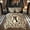 Brown A, variant on Feelyou Leopard Print Letter P Twin Bedding for Girls, Brown Polkadot Bow Bedding Comforter Set, Black Reversible, 7pcs