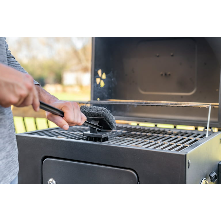 TrimBrush Warm or Hot Clean to 350°F, 3-in-1 Super Size Black BBQ