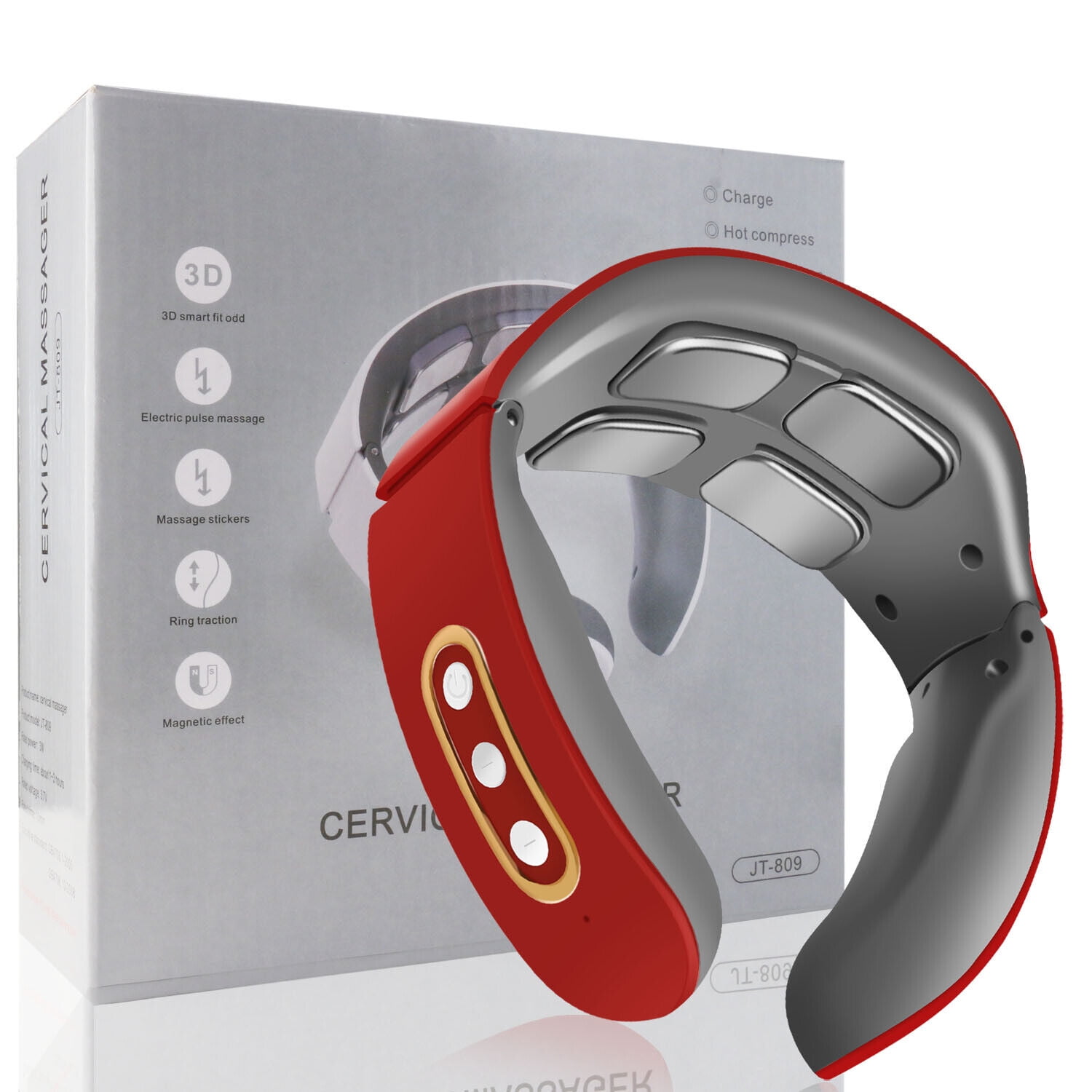 Electric Cervical Neck Massager Heated Relax Body Shoulder Musle Relief