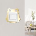 thumbnail image 3 of Billuyoard Paquete de 5 pegatinas de espejo de rana, superficie lisa dorada elegante, efecto reflectante, decoración autoadhesiva para apartamento como Decoración del hogar Billuyoard HA028524-00, 3 of 6