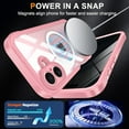 thumbnail image 2 of Funda Magnética de Privacidad para iPhone 17, Protector de Pantalla de Privacidad, Protección de Grado Militar Funda de Cuerpo Completo Anti Peep a Prueba de Golpes de Vidrio  Borde de Silicona, 2 of 8