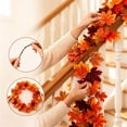 thumbnail image 3 of Halloween Artificial Fall Maple Leaf Garland, 68.9 Inch Autumn Foliage Vine for Indoor Outdoor Halloween Thanksgiving Home Party Decorations by XSAOP, 3 of 9