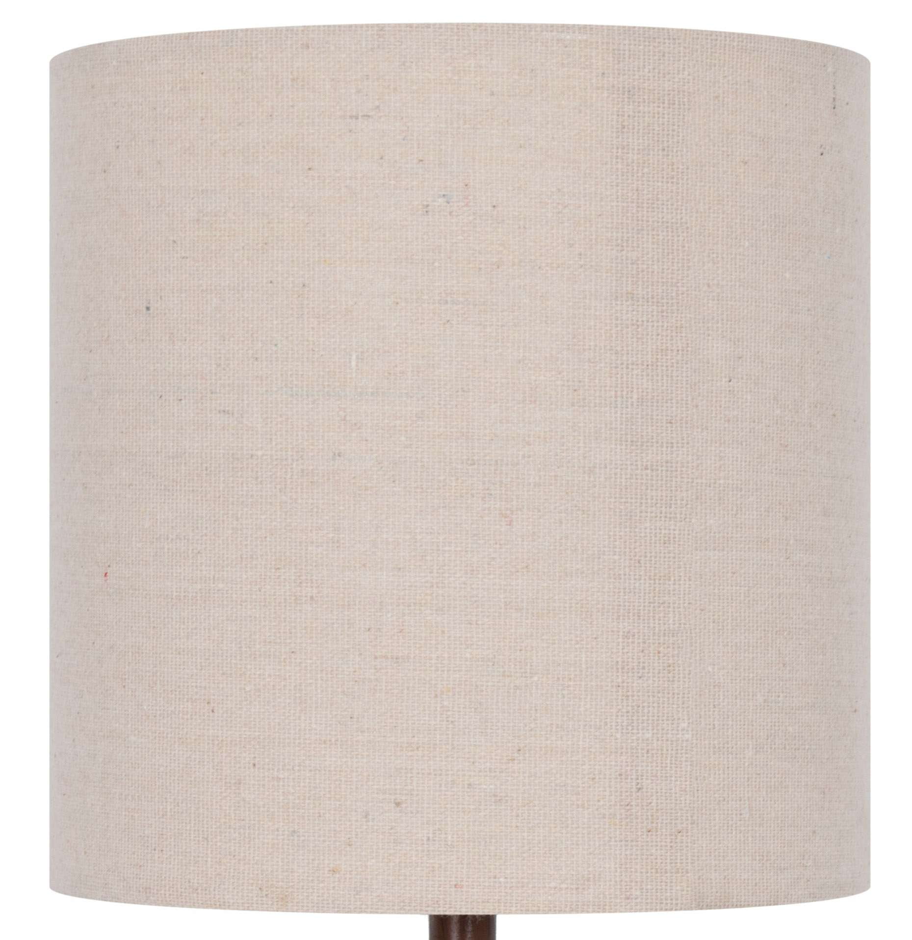 (4 pack) Mainstays 12.75” Traditional Faux Wood Table Lamp with Oatmeal Linen Shade