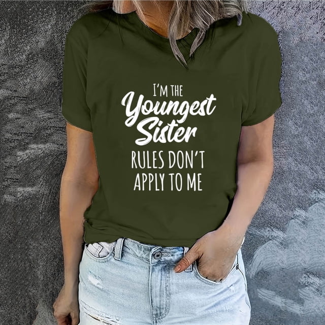 LSLJS T-Shirt Graphique à Manches Courtes Col Rond Décontracté Printemps et Été pour Femmes, Cadeaux pour Femmes