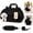Black-Shoulder bag, variant on 2-in-1 Pet Carrier Bag for Dogs and Cats (Beige-Shoulder Bag, Small) | Breathable Oxford Mesh, Adjustable Shoulder Strap, Wide Opening Design, Ergonomic Horizontal Carry, Travel Sling