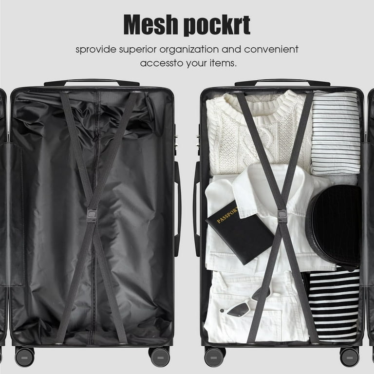 SUGIFT Luggage Sets 3 Piece Suitcase Set with TSA Lock 360°Spinner