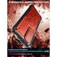 thumbnail image 3 of ExoGuard For Samsung Galaxy S24 Case, Phone Case with Screen Protector and Kickstand (Red), 3 of 6
