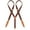 Coffee, variant on Men Y Back Leather Suspenders Bronze Clips Braces Wedding Party Detachable Suspenders