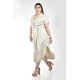 thumbnail image 2 of Vestido camisero de lino Roman Fashion /Tallas Extras 2107 (Arena) beige 38, 2 of 6