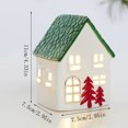 thumbnail image 3 of Ceramic Christmas House Decoration Lighted Snow Tabletop Ornament Holiday Village Figurine Indoor Display Party Setup Accessory, 3 of 3