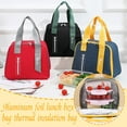 thumbnail image 3 of Women Lunch Bags for Work,Insulated Portable Reusable Lunch Bag,Tote Lunch Box for Work,School,Picnic,Fishing,Yellow,Oxford Cloth,Under $5, 3 of 4