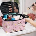 thumbnail image 5 of HELLHERO Puppy Ice Cream Pattern Multipurpose Cosmetic Bag with Brush Slots Polyester Lightweitht Zipper, 5 of 6