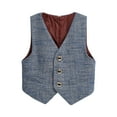 thumbnail image 2 of Delliss Boys' Formal Suit Vest Solid Dress Waistcoat Vest Kids Suits for Boy 2-14 Years, 2 of 3