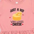 thumbnail image 4 of Inktastic Cheese Lover Kids Girls Toddler Dress, 4 of 5