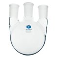 thumbnail image 1 of DIMA GLASS® Flask, Three Neck, Vertical Center 24/40, Side 24/40, 100 mL, 1 of 2
