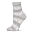 thumbnail image 2 of MeMoi Women's Snowflakes Plush Cabin Socks - Womens - Female, 9-11, Black, 2 of 4