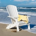 thumbnail image 6 of Amish-Made Recycled Poly Folding Adirondack Chair with Arms (Burgundy), 6 of 6