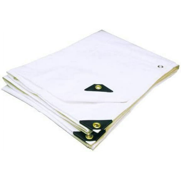 6'X16' Extra Heavy Duty White Tarp