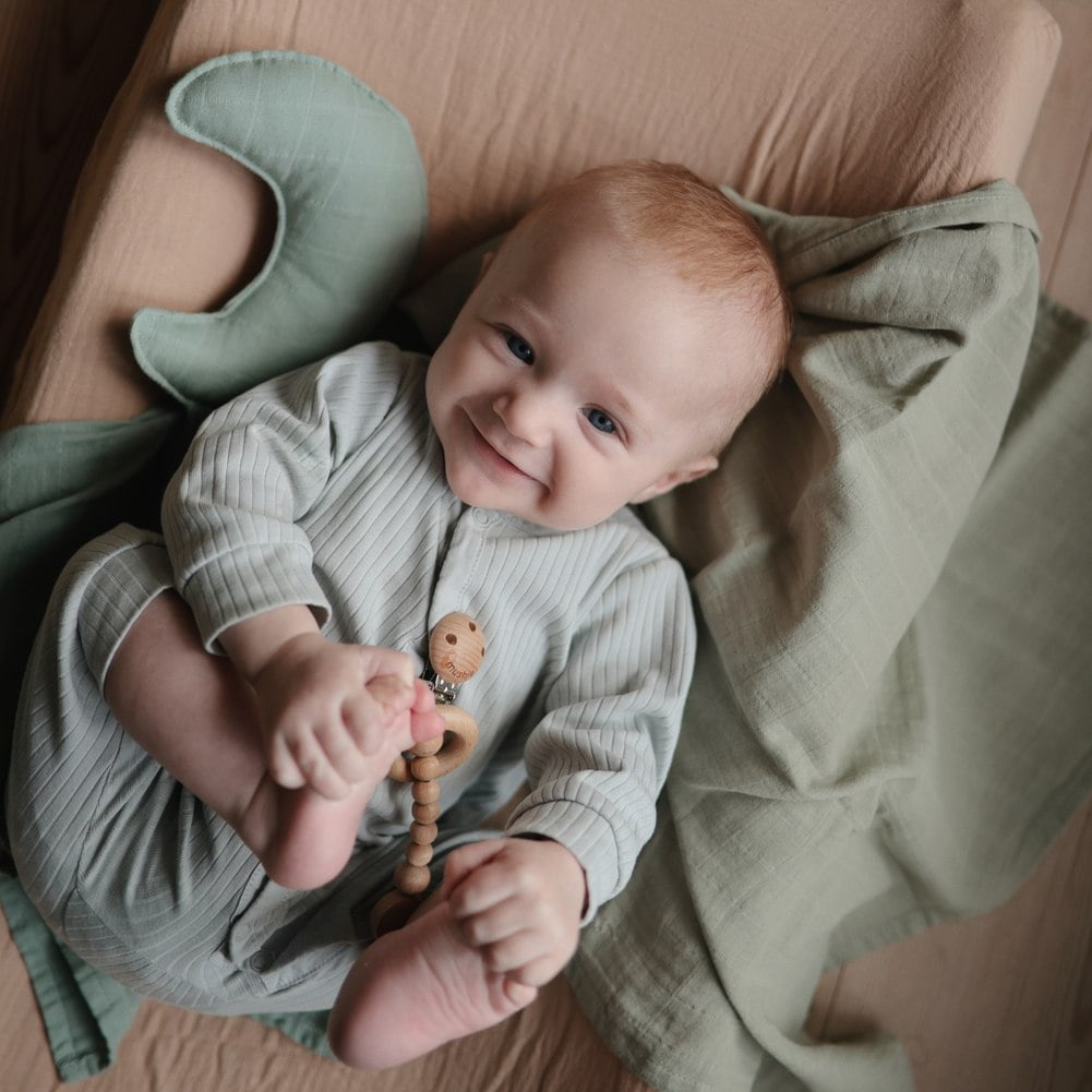 Mushie Organic Cotton Moon Lovey Blanket Tradewinds Walmart