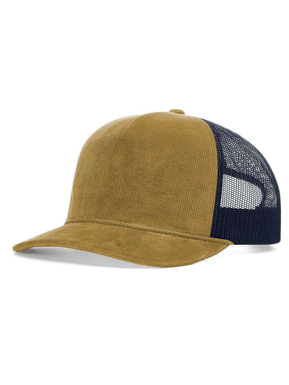 Richardson Troutdale Corduroy Trucker Cap 930 Amber Gold/ Navy