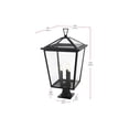 thumbnail image 2 of Elegant Lighting Oxford 7 inch Outdoor Pendant in Black, 2 of 7