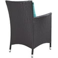 thumbnail image 5 of Modway Convene 11-Piece Aluminum Rattan Patio Dining Set in Espresso/Turquoise, 5 of 7