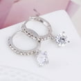 thumbnail image 2 of 1 Pair Women Fashion Crystal Rhinestone Round-shaped Ear Earrings , Xinsrenus Under $5! 1 Pair Women Fashion, 2 of 4