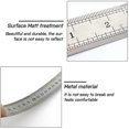 thumbnail image 3 of Set of 3 Stainless Steel Rulers, Metal Rulers Precision Ruler Kit Straight Edge Measuring Tools Including 12", 8" and 6" Rulers, Metal Ruler Kit for O, 3 of 5