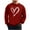 Red, variant on Timegard Mens Sweatshirts Valentines Day Print Long Sleeve Pullover Casual Basic Comfy Lightweight Tops