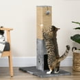 thumbnail image 2 of PawHut Cat Scratching Post, 31" Tall Cat Scratcher for Indoor Cats, Grey, 2 of 10