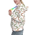 thumbnail image 2 of Xecao Hand Drawn Snake Pattern Hoodies for Women Sweatshirts Long Sleeve Sweatshirts Pullover Outfits with Pocket-Large, 2 of 7