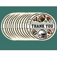 thumbnail image 6 of Football Theme Thank You Stickers 24 Pack, Perfect for Big Game Birthday Parties, Baby Showers, Favor Boxes, Goodie Bags, Party Decorations Supplies, College Football Graduation, Football Season, 6 of 6