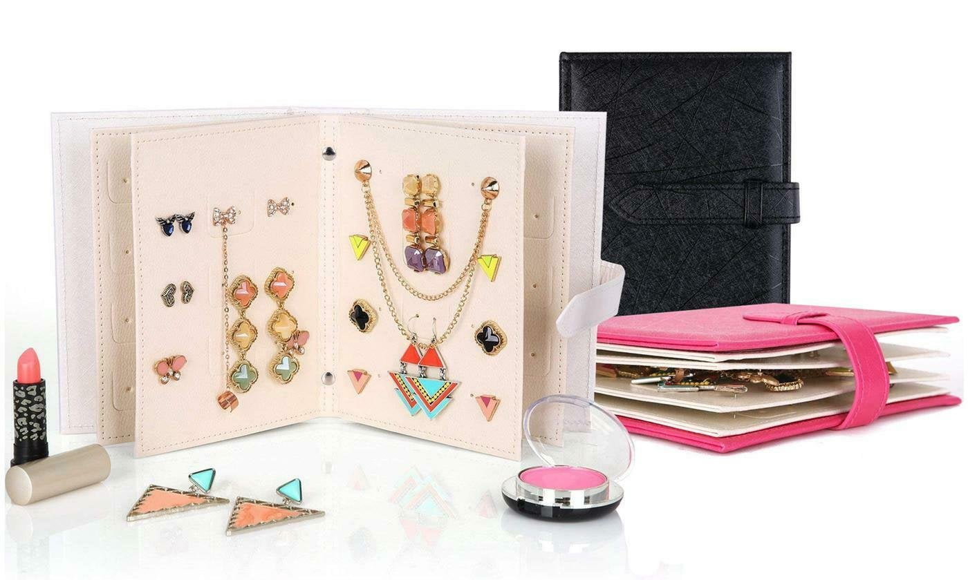 Portable Earring Holder Travel Jewelry Case